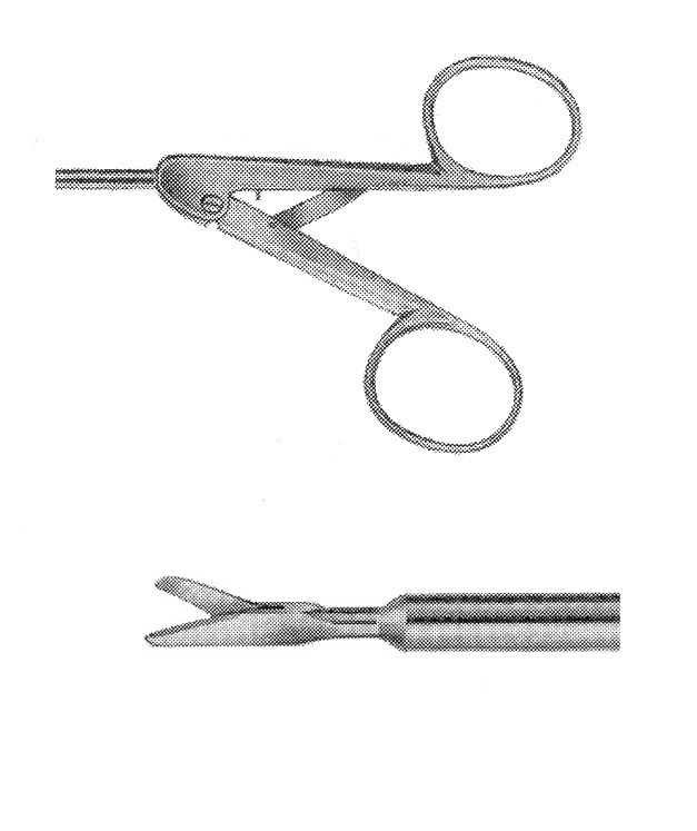 İZOLESİZ MAKAS Z MODEL SAPLI  ÇAP : 5MM L:36CM